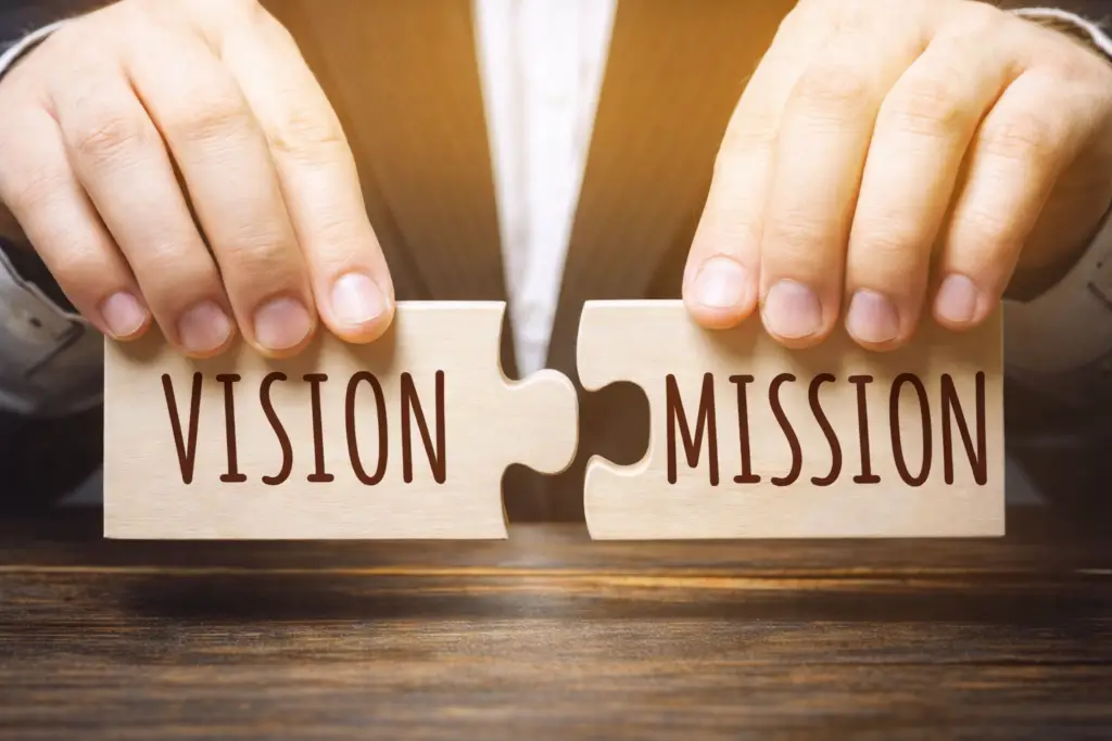 Noralrax Pharmaceuticals vision and mission concept with connected puzzle pieces representing healthcare goals